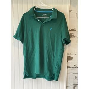 Izod green advantage performance polo shirt size large